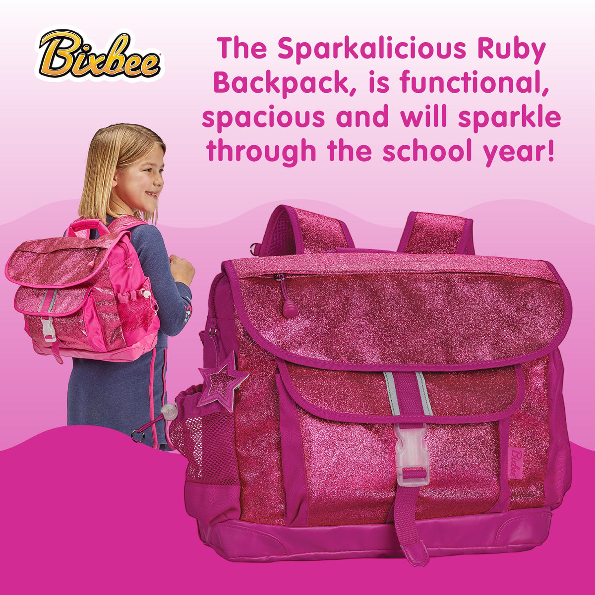 Sparkalicious Ruby Raspberry Backpack