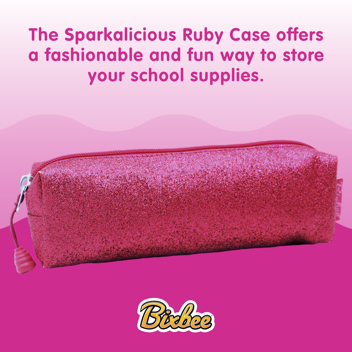 Sparkalicious® Pink Pencil Case – Bixbee
