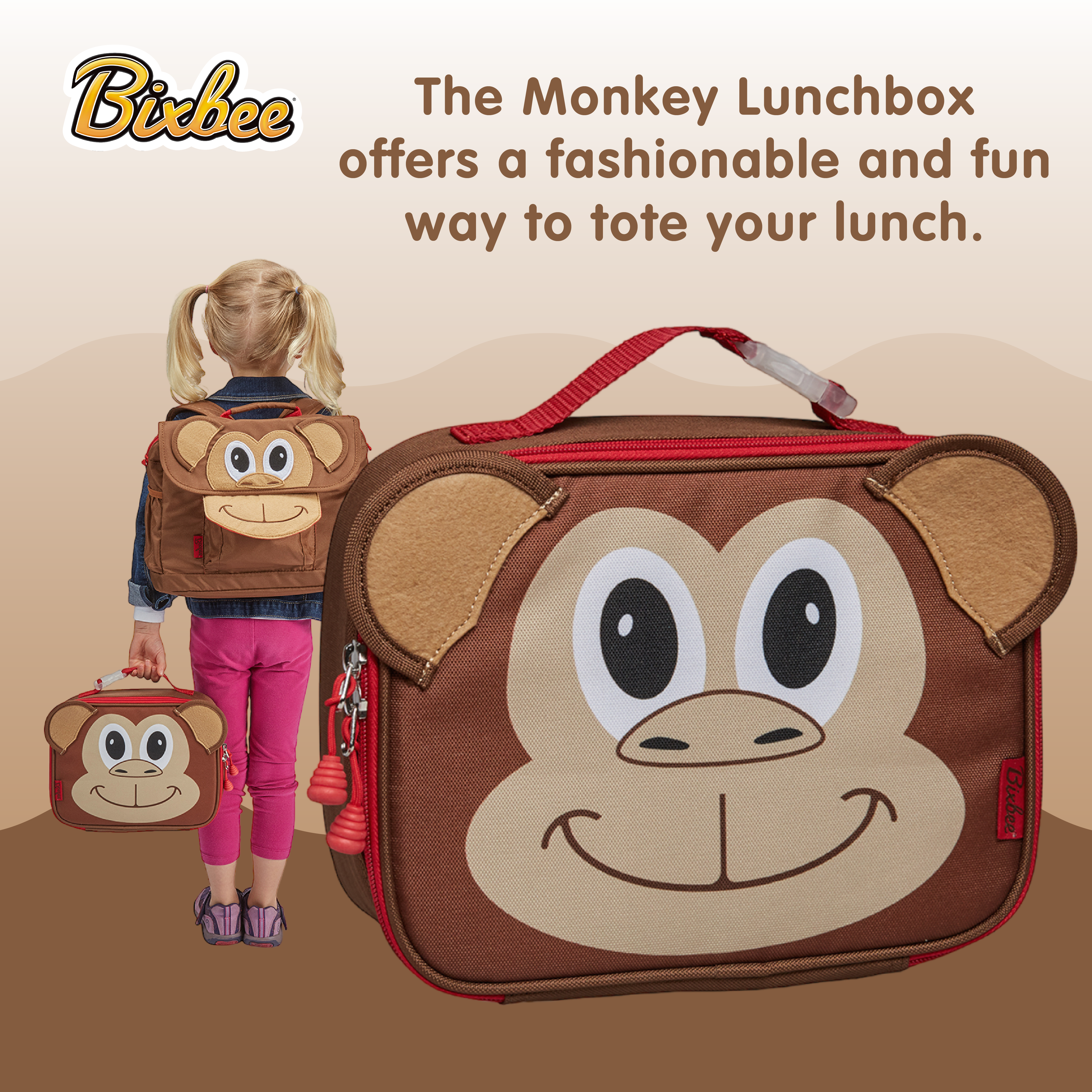 Bixbee Hope Peace Love Lunchbox - Kids Lunch Box, Insulated Lunch