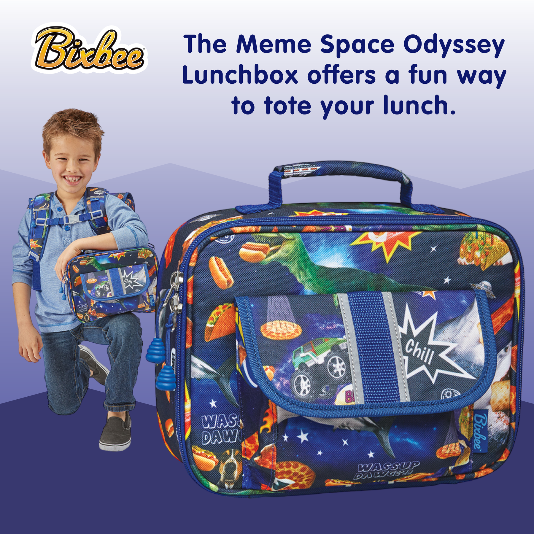 Bixbee Meme Space Odyssey Lunchbox - Kids Lunch Box, Insulated Lunch Bag  For Girls And Boys, Lunch Boxes Kids For School, Small Lunch Tote Toddlers  : Target