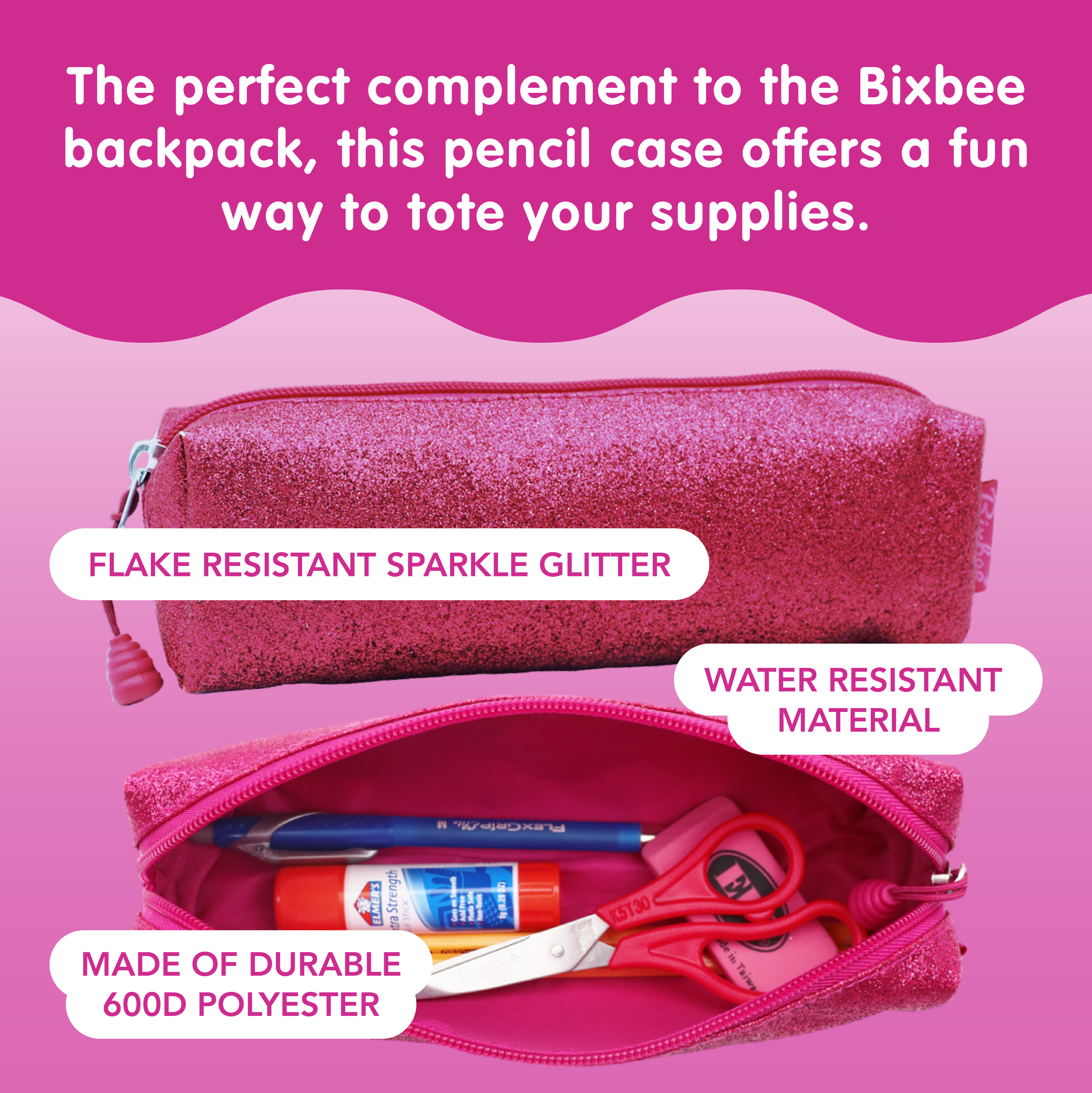 Sparkalicious Purple Pencil Case – Bixbee