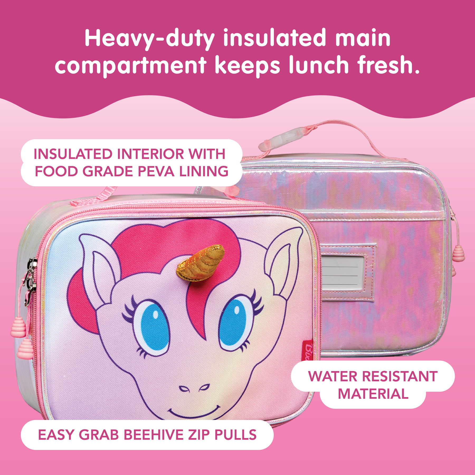 Kids Lunch Bag - Unicorn - WBG0505, Wedtree
