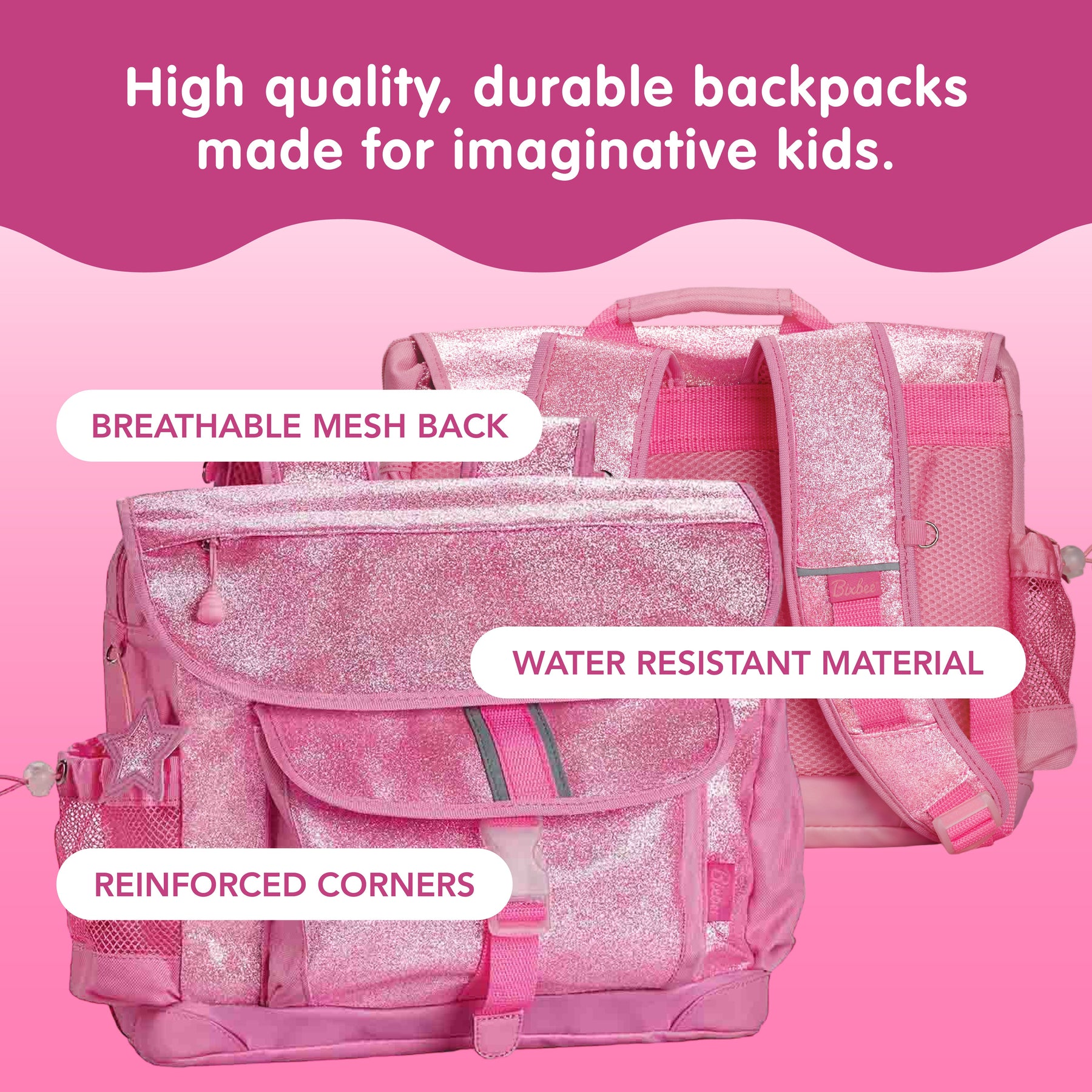 Kid's Backpacks | Sparkalicious™ Pink Children's Backpack Ages 3 to 10 ...