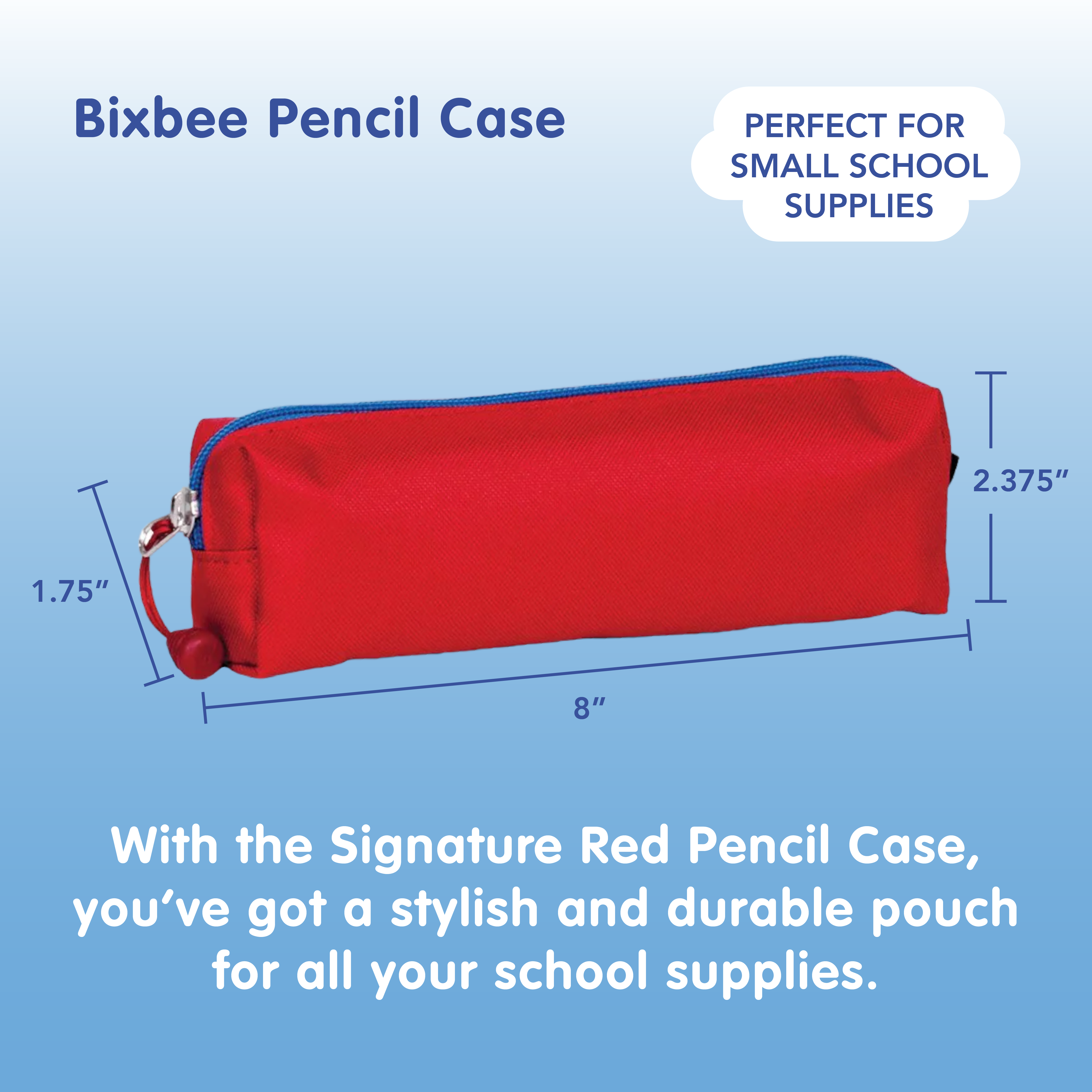 Signature Red Pencil Case – Bixbee