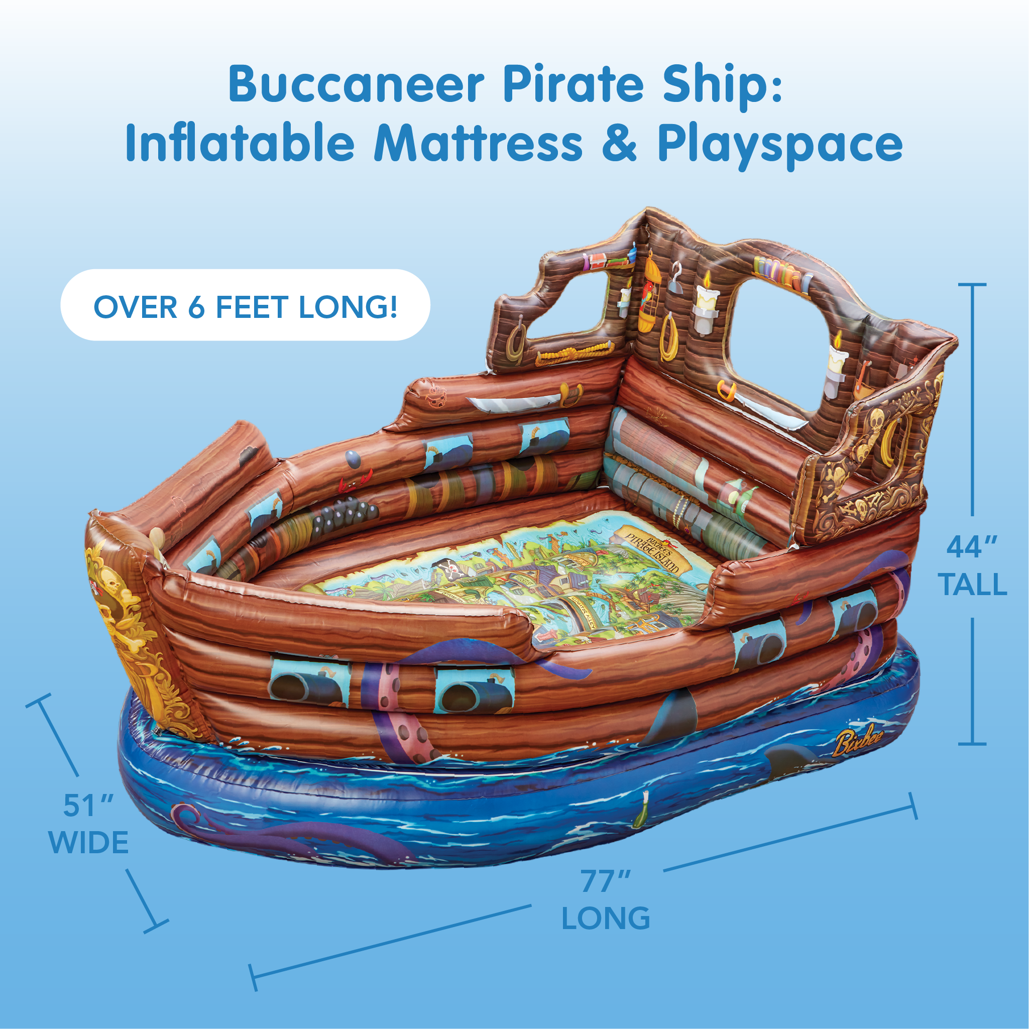 Inflatable pirate sale ship pool