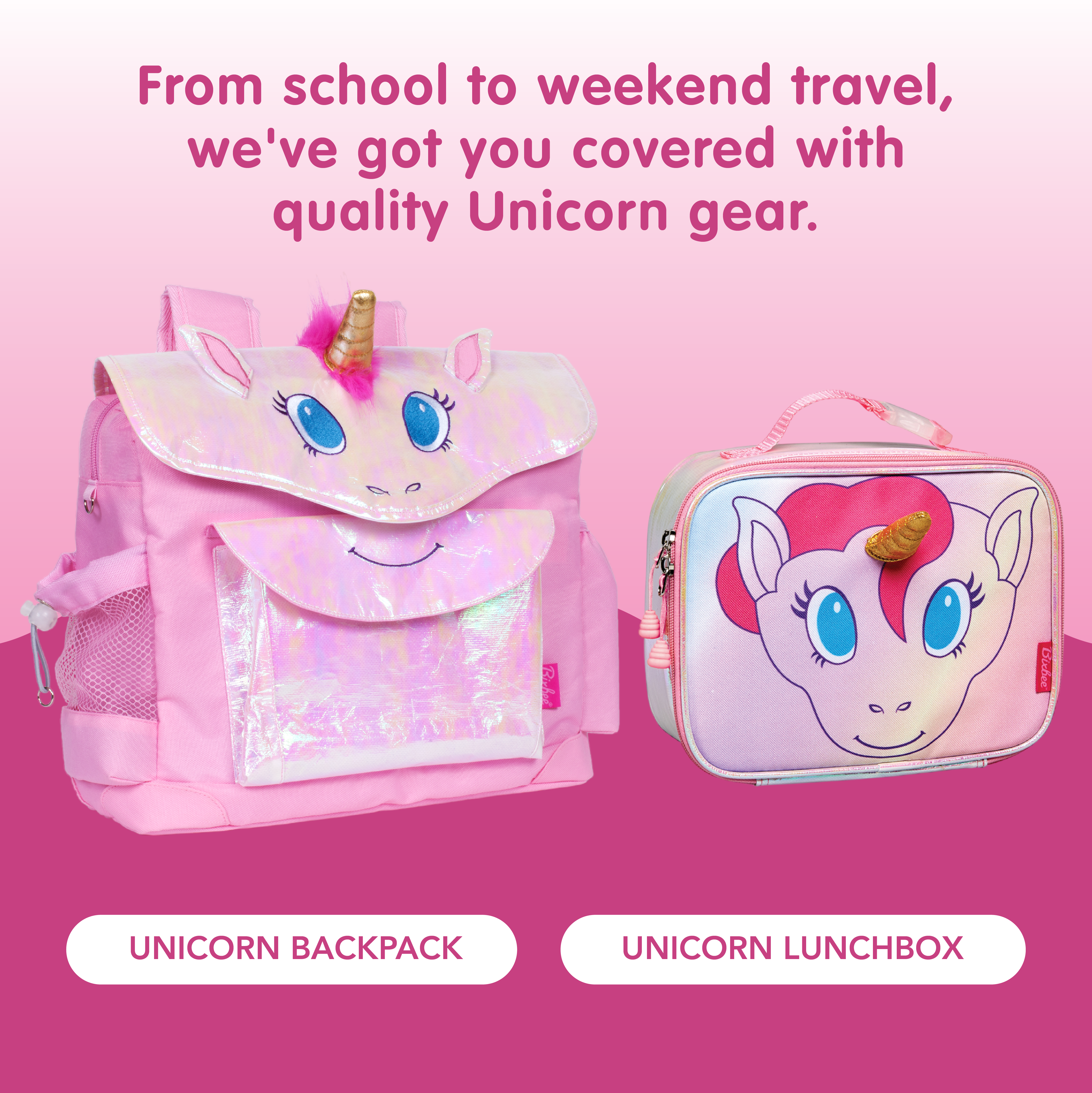 Bixbee Unicorn Lunchbox - Kids Lunch Box, Insulated Lunch Bag for Girls and  Boys, Lunch Boxes Kids for School, Small Lunch Tote for Toddlers